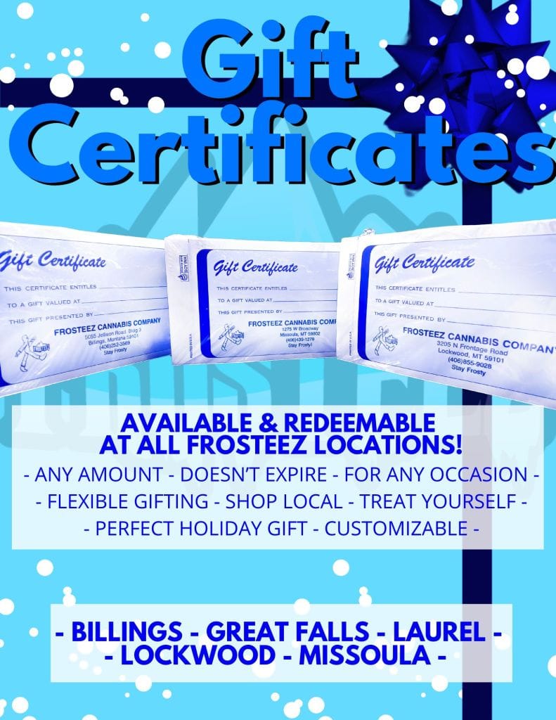 Frosteez Gift Certificates