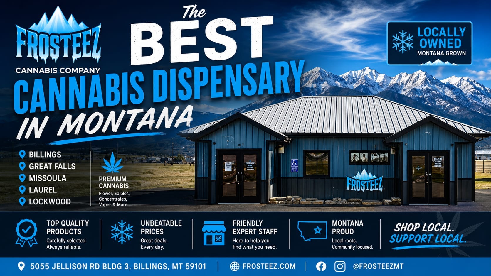 The Best Cannabis Dispensary in Montana – Frosteez Cannabis Company in Billings, MT